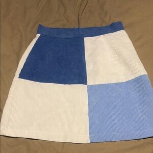 SHEIN Blue A-Line Mini Skirt Resort Wear